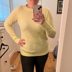 LOFT bright yellow sweater